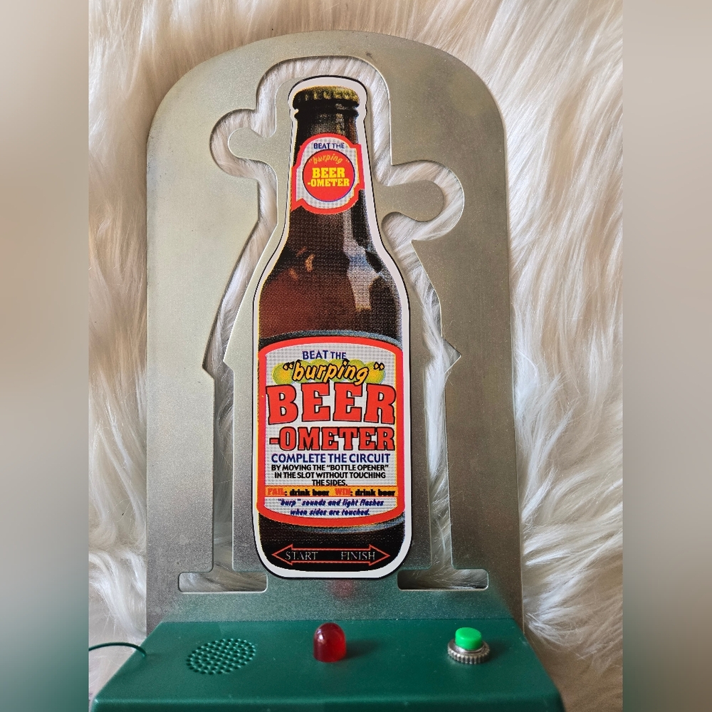 Vintage Beer Party Game Beat The Burping Ometer  Beer Game